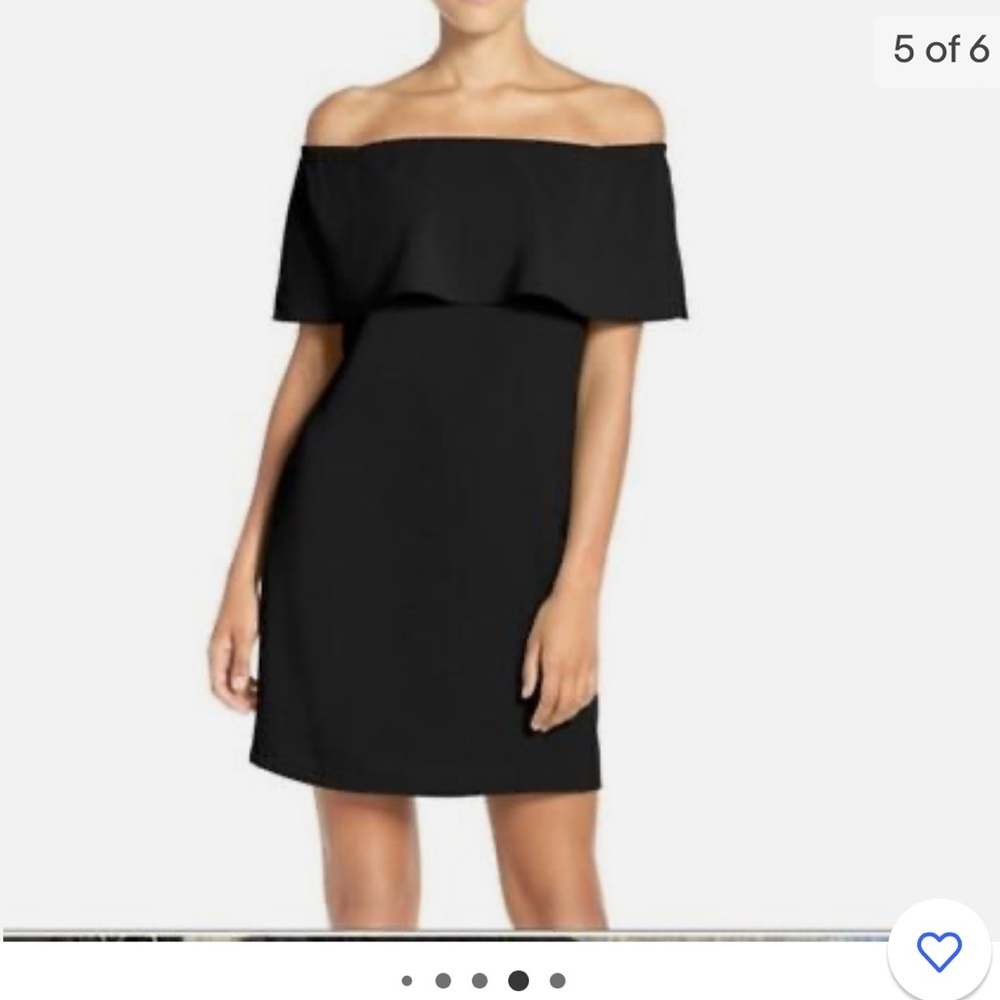 Charles Henry  Off Shoulder Black Sheath Occasion Dress  Size Small